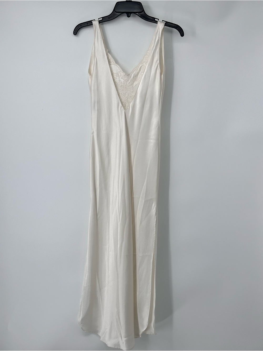 Vintage Natori Cream Silky Night Gown Slip Dress Size S